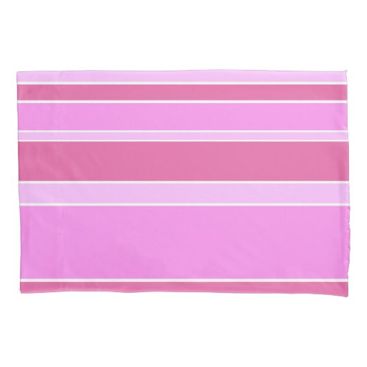 Roze strepen kussensloop (Voorkant)