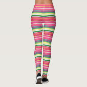 Roze strepen leggings (Achterkant)