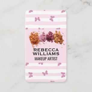 Roze Strepen Make-up Foundation Poeder Visitekaartje
