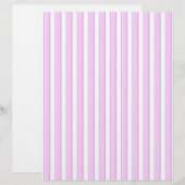 Roze strepen op wit (Voorkant / Achterkant)