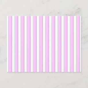Roze strepen op wit briefkaart