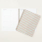 roze strepen pastblauw planner (Display)