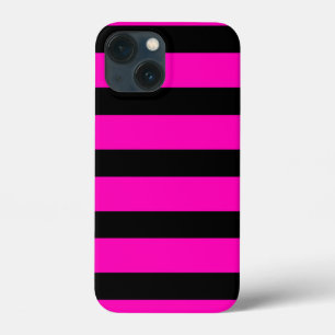 Roze strepen patroon iPhone 13 mini hoesje