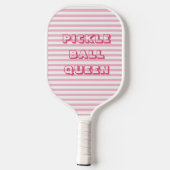 Roze strepen | Pickle Ball Queen Pickleball Paddle (Achterkant)