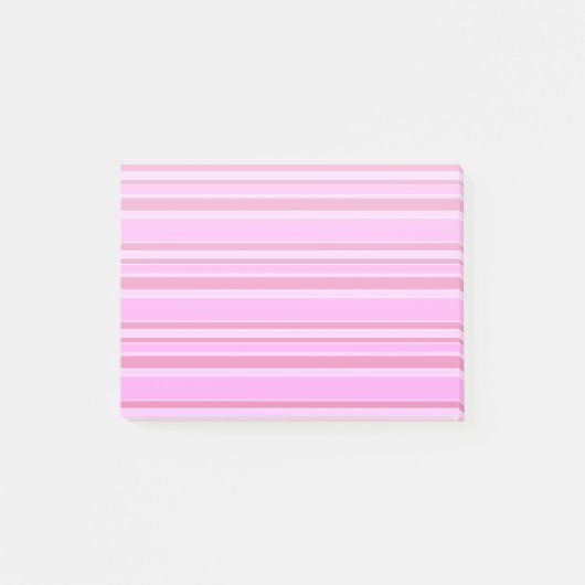 Roze strepen post-it® notes (Voorkant)