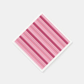 Roze strepen servet (Hoek)