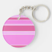 Roze strepen sleutelhanger (Achterkant)
