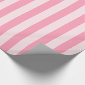 Roze Strepen Snoep Shop Wrapping Paper Cadeaupapier (Hoek)
