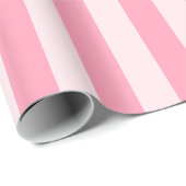 Roze Strepen Snoep Shop Wrapping Paper Cadeaupapier (Rol Hoek)
