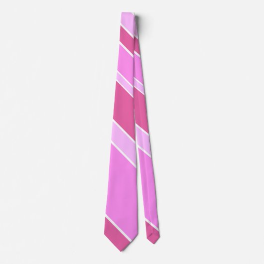 Roze strepen stropdas (Voorkant)