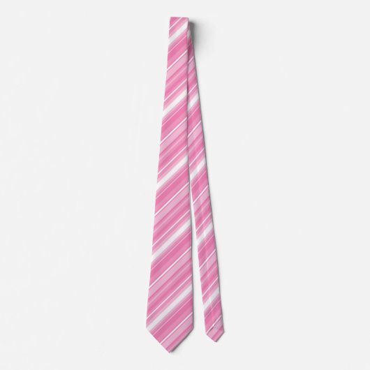 Roze strepen stropdas (Voorkant)