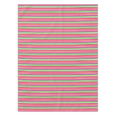 Roze strepen tafelkleed (Voorkant)