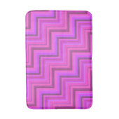 Roze strepen trappenpatroon badmat (Voorkant Verticaal)