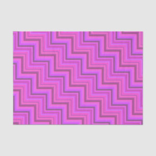 Roze strepen trappenpatroon tissuepapier