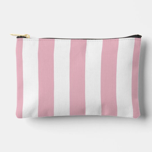 Roze strepen, witte strepen, gestreept patroon etui (Voorkant)