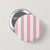 Roze strepen, witte strepen, gestreept patroon ronde button 5,7 cm (Voorkant /achterkant)