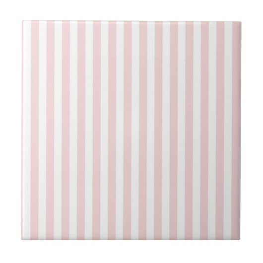 Roze Strepenpatroon Minimaal Modern Lente Zomer Tegeltje (Voorkant)