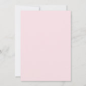 🎀 Roze Strik 1e Verjaardagsuitnodiging 💕 Kaart (Achterkant)