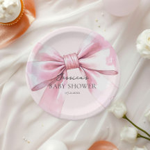 Roze Strik Baby Meisje Stickers