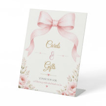 Roze Strik Bruiloftsborrel Kaarten & Cadeaus Bord