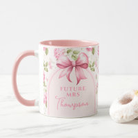 Roze Strik Coquette Bruiloftsborrel | Toekomstige