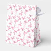 Roze Strik Coquette Persoonlijke Bruidsdouche Bedankdoosjes (Achterkant)