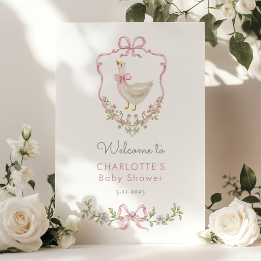 Roze Strik Dwaas Ganz Kuiken Meisje Borrel Verwelk Poster