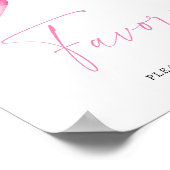 Roze strik - Favors Poster (Hoek)
