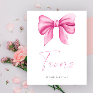 Roze strik - Gunstposter Poster