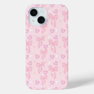 Roze Strik Hart Telefoonhoesje
