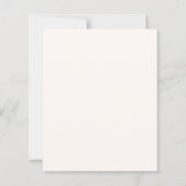 Roze strik ivoor parels Eerste Communie uitnodigin (Achterkant)