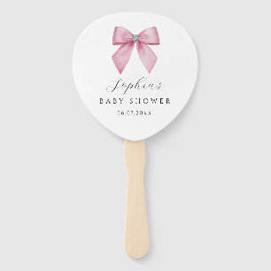 Roze Strik Lieve Baby Shower Handwaaier
