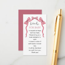 Roze Strik Meisje Baby Shower Boeken Voor Baby