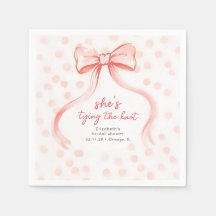 Roze Strik met Witte Stippen Bruiloft