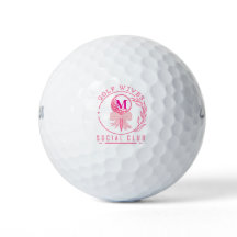 Roze Strik Monogram Golf Wives Social Club