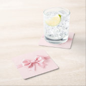 Roze strik papier Onderzetter (Insitu)