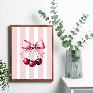 Roze Strik Roze Lint Meisjesachtige Esthetische Ke Poster