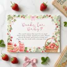 Roze Strik Rozenbessen Zoete Aardbeien Baby Shower