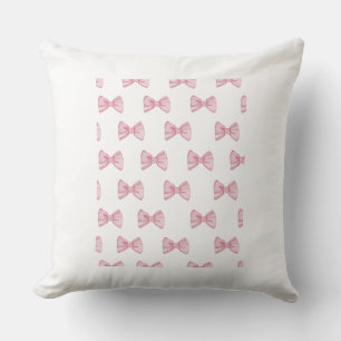 Roze strik Sierkussen - Coquette Kamer Decor