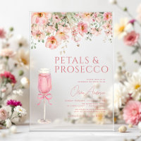 Roze Strik Verjaardagsbloemen & Prosecco Blush Bru