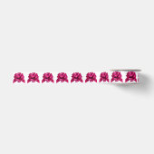 Roze strik wit lint (Voorkant)