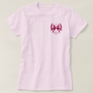 Roze strik zacht roze shirt Spreuken, Je bent waar