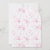 Roze strik Ze bindt de knoop Vrijgezellenfeest boo Kaart (Achterkant)