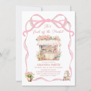 Roze strik Ze is vers van het Vrijgezellenfeest va Kaart