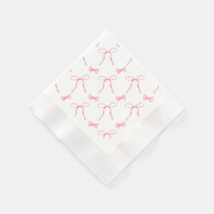 Roze Strikentheme Feest Papieren Servet