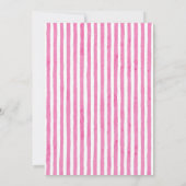 Roze strikje Doodle Lijst Verjaardag Kaart (Achterkant)