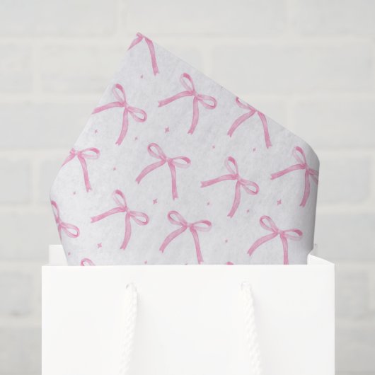 Roze Strikken Decoupage Papier, Verjaardagsfeestje Tissuepapier (Cadeauzakje)