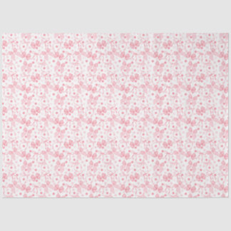 Roze strikken en donkerroze stippen tissuepapier