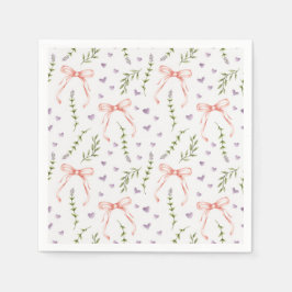 Roze strikken servet