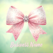 roze striklogo raamsticker (Vel 3)